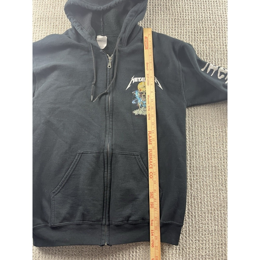 Metallica Band Hoodie Soon You'll Please Their Appetite Full Zip Concert Medium - Picture 7 of 12